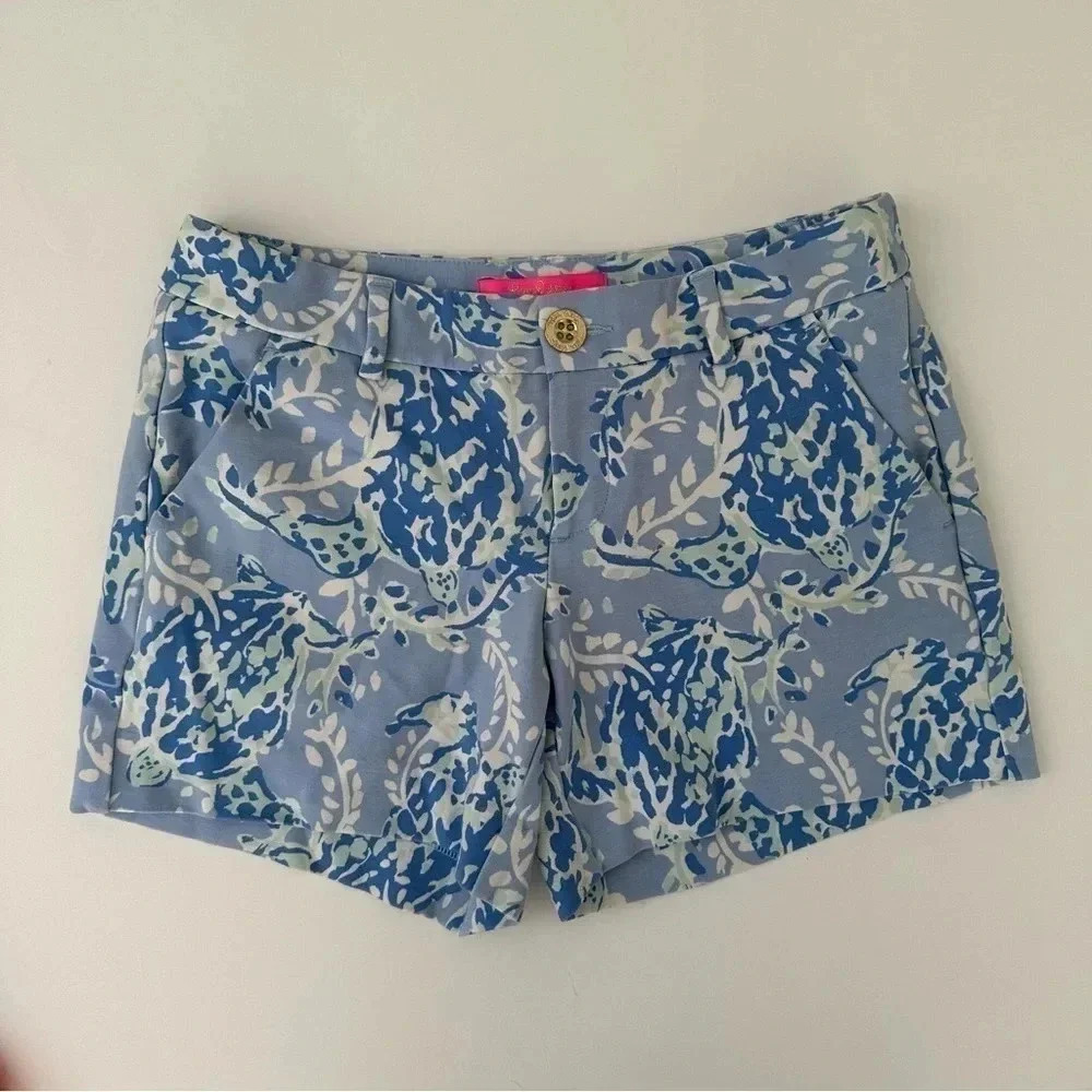 Lilly Pulitzer‎ Callahan Shorts Turtley Awesome Size 00